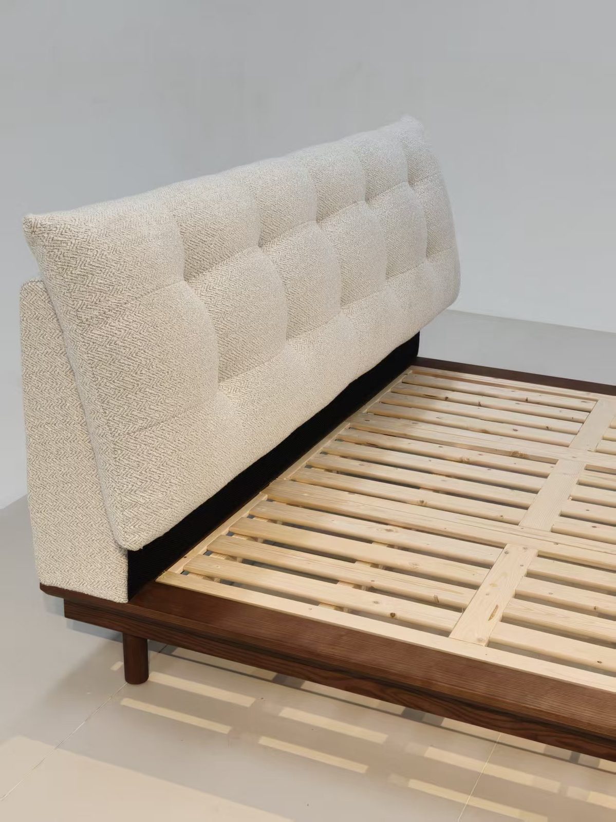 Bedroom furniture in dark walnut finish