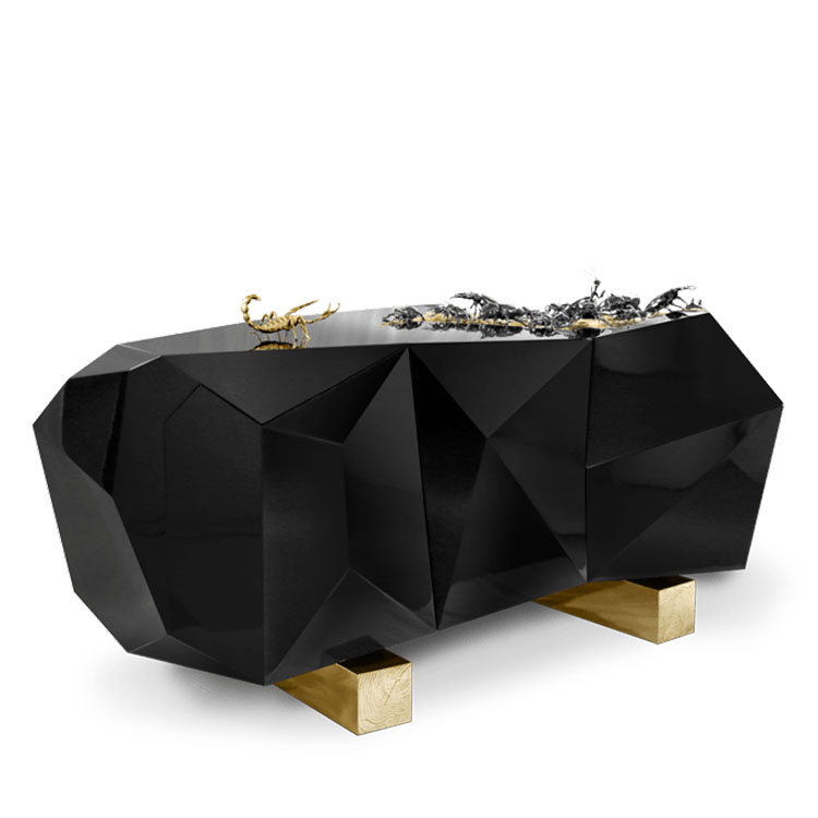 DIAMOND BLACK SIDEBOARD