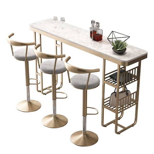 Modern adjustable and swivel bar stool